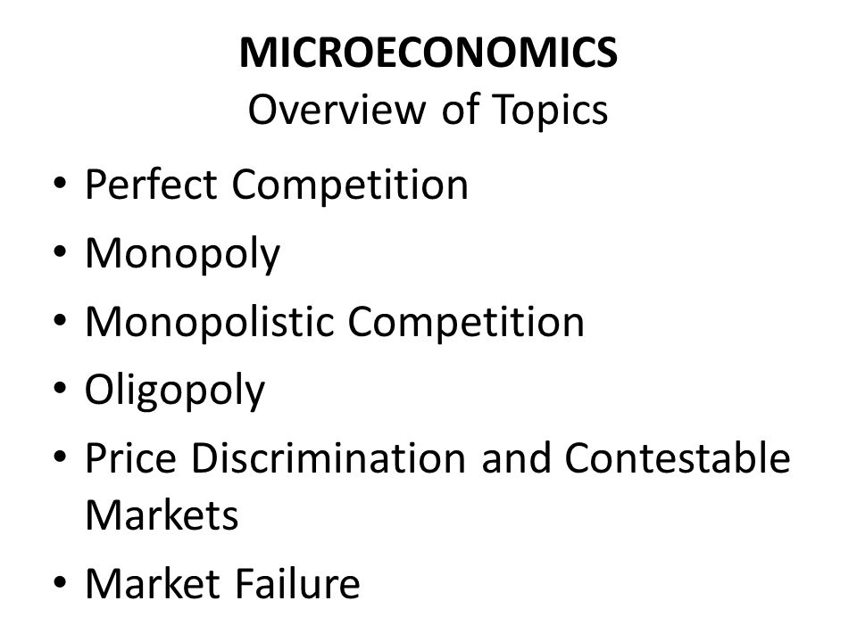 Microeconomics price discrimination